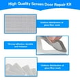 thumbnail image 2 of 6 Pcs Window Screen Repair Kit, Door Window Screen Repair Tape, Strong Self-Adhesive Screen Tape Mesh Repair Waterproof, Used to Cover Window and Door Screens, 2 of 4
