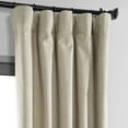 thumbnail image 5 of Exclusive Fabrics  Vintage Thermal Cross Linen Weave Blackout Curtains (1 Panel) Light Tan 50 X 108 108 Inches, 5 of 5