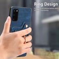 thumbnail image 5 of Nalacover For Samsung S20 Plus Case Ring Holder Kickstand with Credit Card Holder, Back Flip Premium Leather Magnetic Clasp Removable Wirst Hand Strap Cover for Samsung Galaxy S20 Plus,blue, 5 of 15