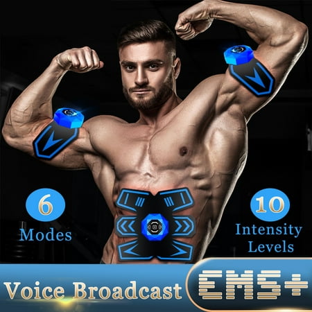 Grtsunsea USB ABS Stimulator Bodytraining, Muscle Stimulation Abdominal Muscle Trainer Smart Body Building Fitness Ab Core Toners Work
