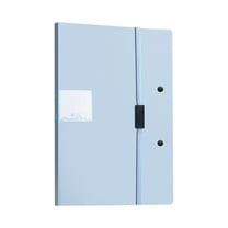 Multifunctional File Clipboard, A3 or A4 Clip Holder for Organizing Files, 6.57 x 9.25 inch Foldable File Holder for Construction Documents with Storage Pocket, Light Blue