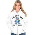 thumbnail image 4 of Mega Man Not Old I'm Classic Cartoon Zip Up Hoodie Men's Women's Brisco Brands L, 4 of 6