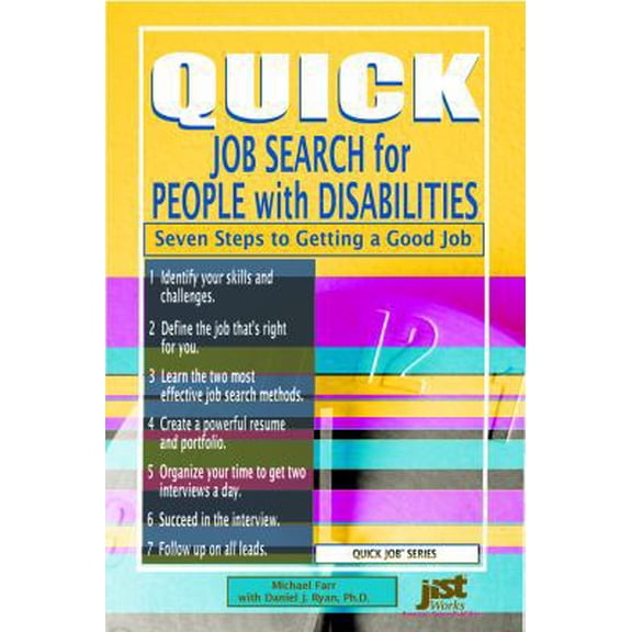 Pre-Owned Quick Job Search For People With Disabilities: Seven Steps to Getting a Good Job : Prepack of 10 (Quick Job Series) (Paperback) 1593573847 9781593573843