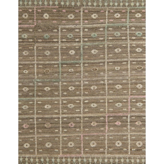 Ahgly Company Machine Washable Indoor Rectangle Abstract Camel Brown Area Rugs, 2' x 5'