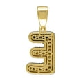 thumbnail image 2 of 925 Sterling Silver Unisex Cubic Zirconia Letter Name Personalized Monogram Initial Alphabet E Charm Pendant Necklace Pe, 2 of 2