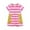 Rose, variante sur Robes pour Filles Robe d'Été à Manches Courtes pour Tout-Petites Imprimé de Dessins Animés Robes Décontractées pour le Quotidien