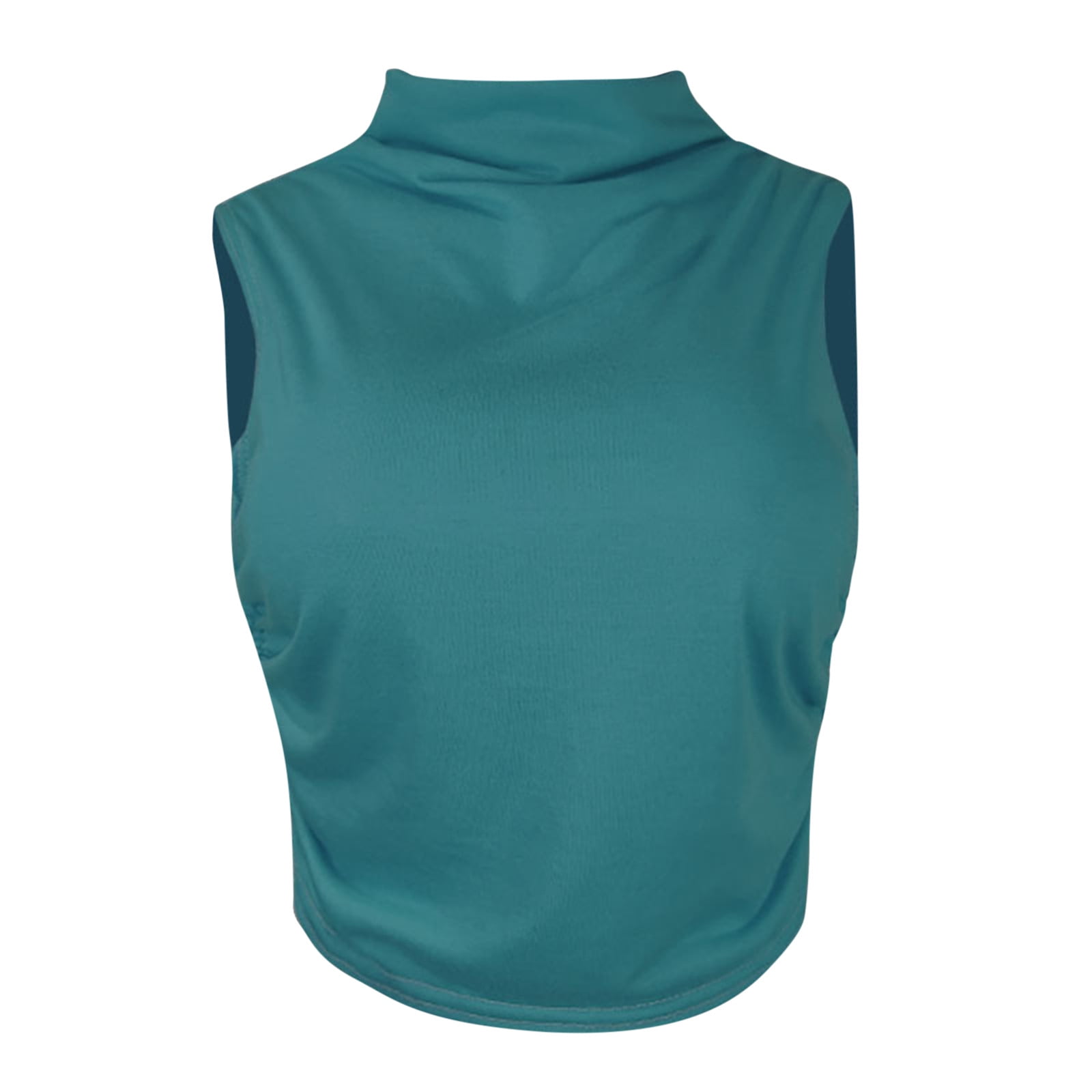 Fanxing Womens Sleeveless Mock Turtleneck Tank Tops Slim Fitted