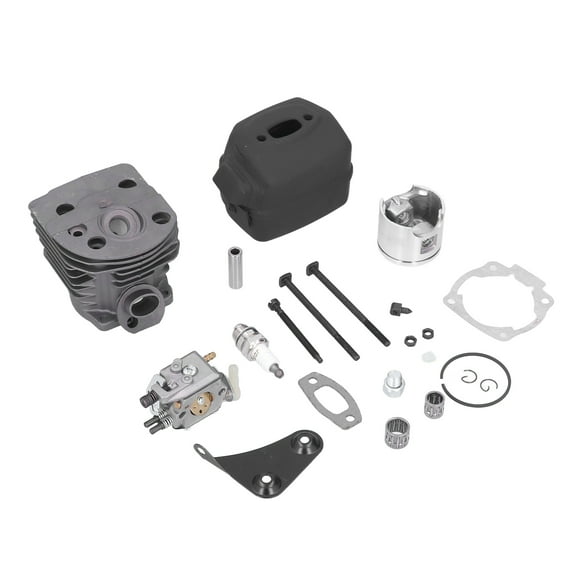 Carburetor Spark Plug Set, Wear Resistant Cylinder Piston Kit Durability Aluminum For Outdoor For 55 51 Chainsaw For Forest For Garden