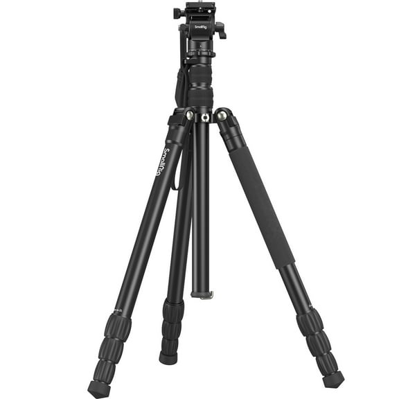 SmallRig CT180 4-Section Aluminum Video Tripod with Mini Fluid Head Kit