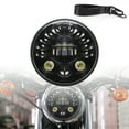 thumbnail image 2 of Motorcycle Headlight Round LED Driving Lamp Head Lamp, 5 Modes, Replacement for 5.75 inches, Retro Turn Signal, 2 of 7