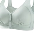 thumbnail image 5 of BaoFuBaoMei Front Snap Bras for Women Plus Size Ribbed Wireless Bra Molded Cup Shaping Brassiere Push up Breathable Bralette, 5 of 5