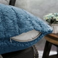 thumbnail image 3 of Home Soft Things Super Soft Decorative Pillow Covers, Set of 4, 20x20 inches, Blue Mirage, 3 of 5