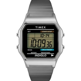 Timex T80 34mm Wrist Watch with Stainless Steel Expansion
