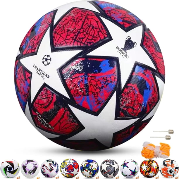 Balón de Fútbol QMCZLA Rojo tamaño 5 para Entrenamiento Juvenil y Fans ...