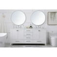 thumbnail image 6 of Elegant Decor Irene 72" Solid Wood and Stone Double Bathroom Vanity in White, 6 of 8