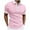Pink, variant on Chiccall Men's Summer Tops Short Sleeve Zip-up Shirts Casual Performance Tee Shirts