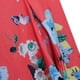 thumbnail image 4 of Vestido corto floral Macarena Mujeres Verano Rojo XXL, 4 of 8