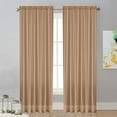 thumbnail image 5 of Chanana Translucent Curtains 72 Inches Long 1 Panel, Transparent Voile Sheer Curtain Double Rod Pocket Gauze Drapes for Living Room Bedroom Window Sliding Glass Door Treatment, W52 x L84, 5 of 7