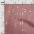 thumbnail image 2 of oneOone Cotton Jersey Dark Peach Fabric Geometric Sewing Craft Projects Fabric Prints By Yard 58 Inch Wide, 2 of 6