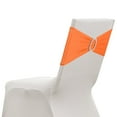 thumbnail image 1 of Uxcell 10 Paquete Fundas para Sillas, Banda de Cubierta de Silla Elástica con Hebilla Deslizante, Lazos de Poliéster para Decoraciones de Boda, Naranja Claro, 1 of 6