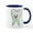 White/Navy Inside, variant on CafePress - Happy Tooth Mug - 11 oz Ceramic Mug - Novelty Coffee Tea Cup