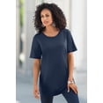 thumbnail image 6 of Roaman's Women's Plus Size Cotton Ultimate Crewneck Tee, 6 of 6