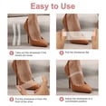 thumbnail image 4 of Correas de Zapato Transparentes Uxcell, 5 Pares 15mm Resina TPU Invisible para Tacones Altos, Cinta Antideslizante para Zapatos Sueltos, Transparentes, 4 of 5