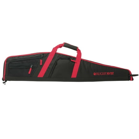 204 Ruger Box - Allen 37540 Ruger Flagstaff 10/22 Rifle Case Endura Black w/Red Trim 42