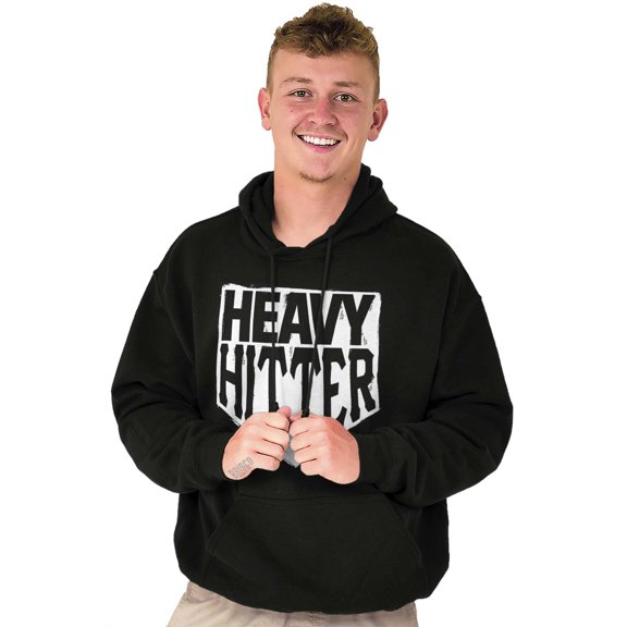 Heavy Hitter Baseball Fanatic Sports Men's Big & Tall Graphic Hoodie Brisco Brands 2X
