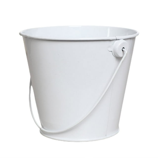 Iron Hanging Flower Pot Garden Balcony Wall Vertical Bucket Holder Barrel Supply