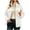1-White, variant on Posijego Women's Jacket Stand Collar Zip up Long Sleeve Casual Lightweight Outerwear Sweatshirt Jackets with Pockets