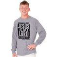 thumbnail image 5 of Jesus is my Lord and Savior Faith Long Sleeve TShirt Men Women Brisco Brands S, 5 of 6