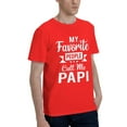 thumbnail image 2 of My Favorite People Call Me Papi Men'S Basic Short Sleeve T-Shirt Red Small, 2 of 5
