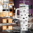 thumbnail image 4 of Halloween Gifts for Women Men Boys Girls, This is Boo Sheet Tumbler 40 Oz With Handle and Straw, Spooky Ghost Stainless Steel Vacuum Insulated Cup, Funny Halloween Decorations Gifts, 4 of 5