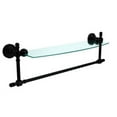 thumbnail image 2 of Retro Wave Collection Glass Vanity Shelf with Integrated Towel Bar - Antique Bronze / 18 Inch, 2 of 7