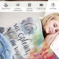 thumbnail image 3 of HENGT Sea Turtle Blanket Soft Cozy Christian Turtle Floral Throw Blankets Sea Turtle Decor Plush Bedding Blanket Turtle Gifts for Women Girls Kids Adults Bed, 3 of 6