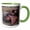 Green/White, variant on 3drose, Brooklyn Mine Road, Old Dale Mining District, Mojave Desert, Ca 4., 11oz Two-tone Red Mug