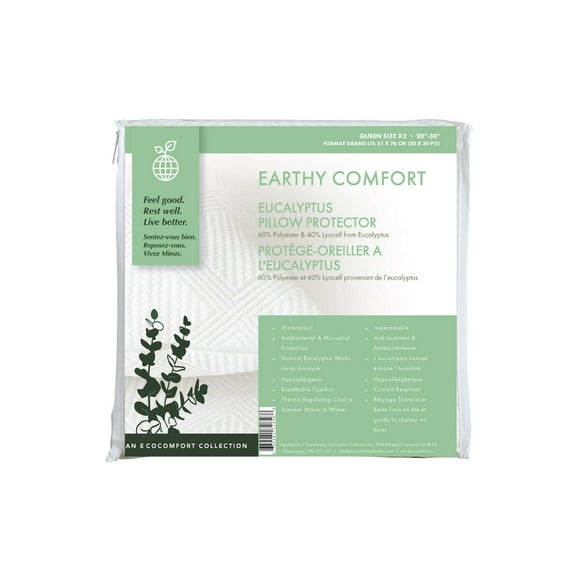 Protège-Oreiller en Eucalyptus Earthy Comfort - Grand Lit