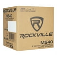 thumbnail image 4 of 2) Rockville MS40B Chrome 4" Tower Speakers+Memphis Amp For ATV/UTV/Cart, 4 of 15