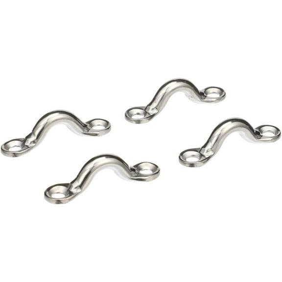 Seachoice 28811 3/8-Inch Forged Stainless Steel Eye Straps - 4 Pack