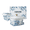 5QT Bule Floral Decal, variant on CAROTE 5QT Cast Iron Dutch Oven with Gloves and Pot Pad, 9.5Inch Round Soup Pot,Nonstick Cookware for Baking, Roasting, Braising & Cooking, Dual Handles,Blue