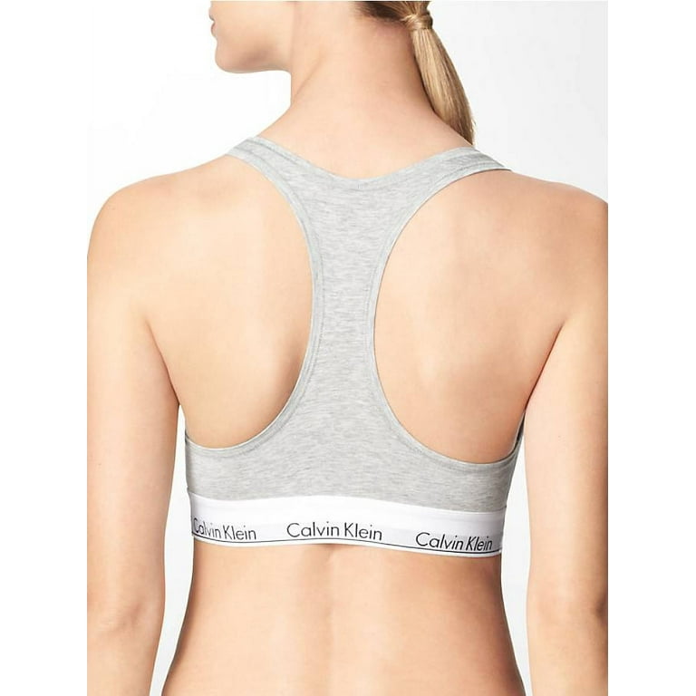 Calvin Klein Modern Cotton Plus Unlined Bralette - Grey Heather