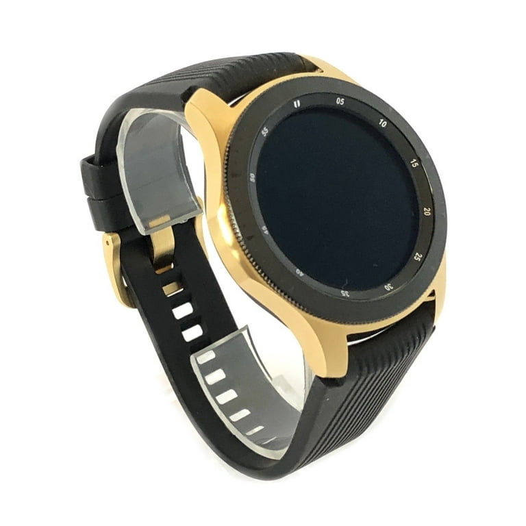 Custom 24k Gold Plated 46mm Samsung Galaxy Watch 4, Stainless