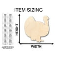 thumbnail image 2 of Unfinished Wood Turkey Shape - Craft - up to 46" DIY 18" / 1/8", 2 of 3