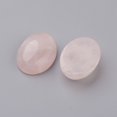 thumbnail image 2 of 20pcs Natural Rose Quartz Flat Back Cabochons Oval 25x18x7~7.5mm, 2 of 2