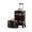 Black, variant on Minimalist 2 Piece Vintage Luggage Sets Travel Carry On Suitcase for Women with Spinner Wheels, Pearl White