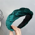thumbnail image 5 of Elegant Vintage Hair Plush Braided Design Wide Vintage Headbands Hair Decors Comfortable Hair Accessory For Women, 5 of 8