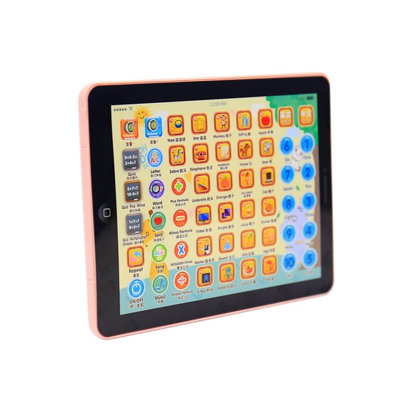 TIELUTT Early Education Point-reading Tab-let Learning Machine Children Baby Imitating Multiplication Tables for Kids Foam Cubes Animal Catch Pole Beads for Toddlers Board Games for Toddlers 2 Years