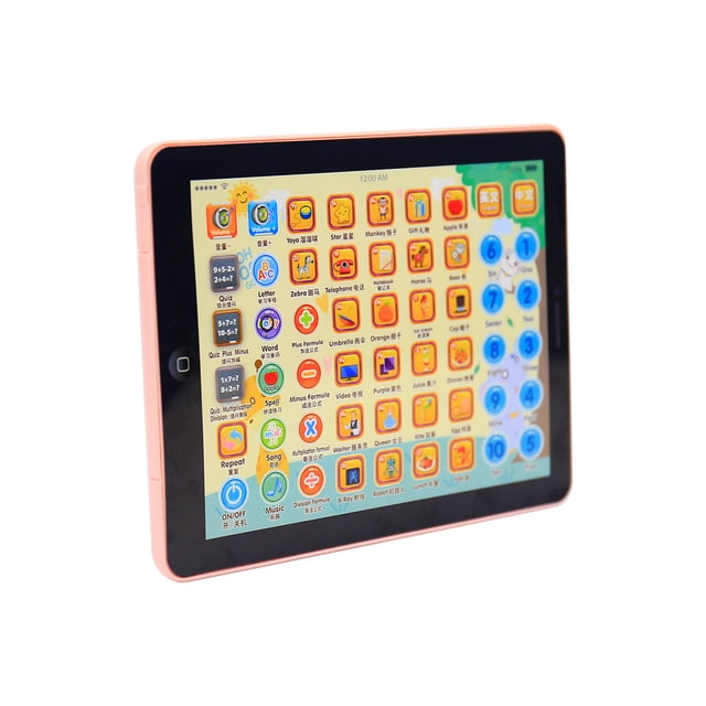TIELUTT Early Education Point-reading Tab-let Learning Machine Children Baby Imitating Multiplication Tables for Kids Foam Cubes Animal Catch Pole Beads for Toddlers Board Games for Toddlers 2 Years