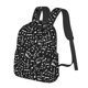 thumbnail image 2 of Music Note Printed Backpack Casual Shoulder Daypack Lightweight Travel Backpack For Men Women, 2 of 5